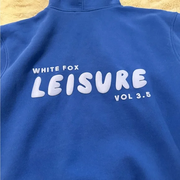 White Fox Boutique Blue Hoodie - Picture 6 of 6